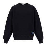 Sweatshirt met logo Burberry , Black , Heren