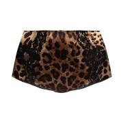 Hoog getailleerde slips Dolce & Gabbana , Brown , Dames