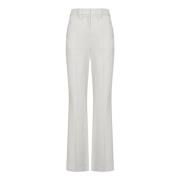 Witte broek met hoge taille en uitlopende pijpen Balmain , White , Dam...