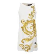 Panel Jurk Versace Jeans Couture , White , Dames