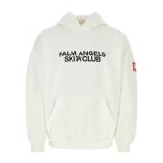 Oversized Wit Katoenen Sweatshirt Palm Angels , White , Heren