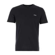 Middernachtblauw katoenen T-shirt Z Zegna , Blue , Heren