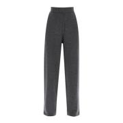 Cashmere Gebreide Broek met G Patch en Sterapplicatie Golden Goose , G...