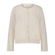 Feminine Cardigan met Knopen Sofie Schnoor , Beige , Dames