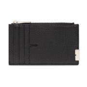 Leren kaarthouder Burberry , Black , Heren