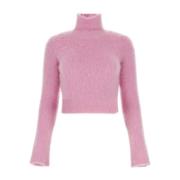 Roze wollen trui - Stijlvol en comfortabel Paco Rabanne , Pink , Dames