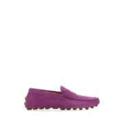 Paarse suède Gommino loafers Tod's , Purple , Dames