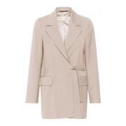 Klassieke Zaiiw Blazer in Clay Melange InWear , Beige , Dames