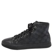 Pre-owned Canvas sneakers Gucci Vintage , Black , Dames