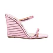 Roze Metallic Sleehak Sandalen Aquazzura , Pink , Dames