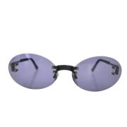 Pre-owned Plastic sunglasses Chanel Vintage , Purple , Dames