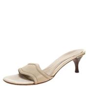 Pre-owned Leather sandals Gucci Vintage , White , Dames