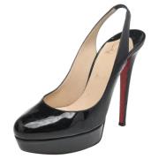 Pre-owned Leather heels Christian Louboutin Pre-owned , Black , Dames