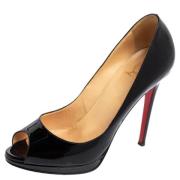 Pre-owned Leather heels Christian Louboutin Pre-owned , Black , Dames