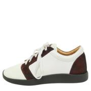 Pre-owned Leather sneakers Giuseppe Zanotti Pre-owned , White , Dames