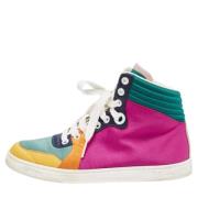 Pre-owned Satin sneakers Gucci Vintage , Multicolor , Dames