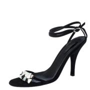 Pre-owned Suede sandals Sergio Rossi Pre-owned , Black , Dames