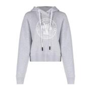 Grijze Sweaters met Niet-Afneembare Capuchon Palm Angels , Gray , Dame...