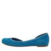 Pre-owned Leather flats Bottega Veneta Vintage , Blue , Dames