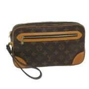 Pre-owned Canvas clutches Louis Vuitton Vintage , Brown , Dames