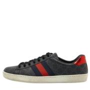 Pre-owned Coated canvas sneakers Gucci Vintage , Gray , Dames