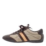 Pre-owned Canvas sneakers Louis Vuitton Vintage , Brown , Dames