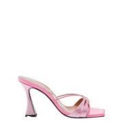 Roze Sandalen met Kristallen D'Accori , Pink , Dames