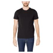 Heren T-Shirt Lente/Zomer Collectie Peuterey , Black , Heren