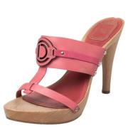 Pre-owned Leather sandals Dior Vintage , Pink , Dames