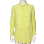 Pre-owned Silk tops Bottega Veneta Vintage , Green , Dames