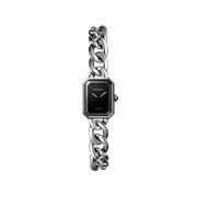 Première Catena Gourmette Horloge Chanel , Black , Dames