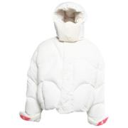 Pre-owned Fabric outerwear Louis Vuitton Vintage , White , Dames