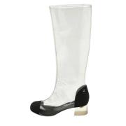 Pre-owned Plastic boots Chanel Vintage , White , Dames