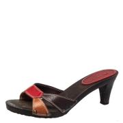 Pre-owned Leather sandals Burberry Vintage , Multicolor , Dames