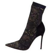 Pre-owned Lace boots Gianvito Rossi Pre-owned , Black , Dames