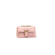 Love Bag Puff Mini met gewatteerd ontwerp Pinko , Pink , Dames