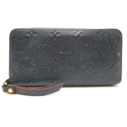 Pre-owned Leather wallets Louis Vuitton Vintage , Black , Dames