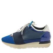 Pre-owned Leather sneakers Balenciaga Vintage , Blue , Dames