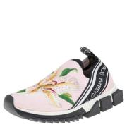 Pre-owned Fabric sneakers Dolce & Gabbana Pre-owned , Pink , Dames