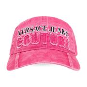 Baseballpet met logo Versace Jeans Couture , Pink , Dames