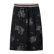 Bloemen Statement Rok Luisa Cerano , Black , Dames