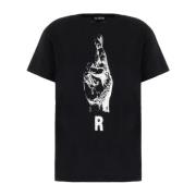 Klassiek T-Shirt Raf Simons , Black , Dames