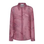 Gedrukte Blouse Blumarine , Pink , Dames