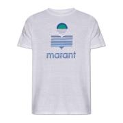 Karman linnen T-shirt Isabel Marant , White , Heren