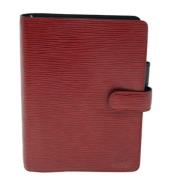 Pre-owned Leather wallets Louis Vuitton Vintage , Red , Dames