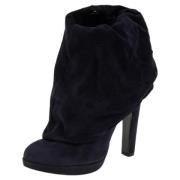 Pre-owned Suede boots Alaïa Pre-owned , Blue , Dames