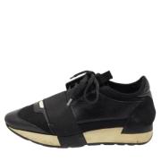 Pre-owned Leather sneakers Balenciaga Vintage , Black , Dames