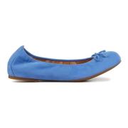 Kobalt Suède Ballerina's Unisa , Blue , Dames