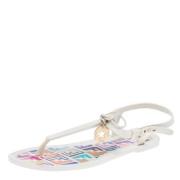Pre-owned Fabric sandals Fendi Vintage , White , Dames