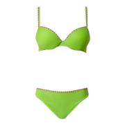 Groene Lurex Bikini Set Twinset , Green , Dames